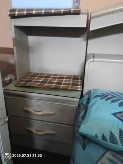 Used wooden double bed