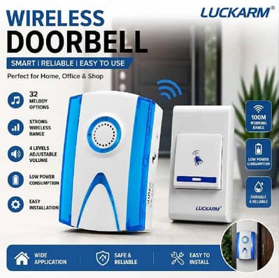 Wireless Door Bell with Remote Control – Perfect for Home & Office