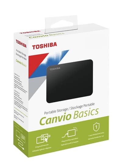 Toshiba Canvio Basics 1tb - ALMOST NEW
