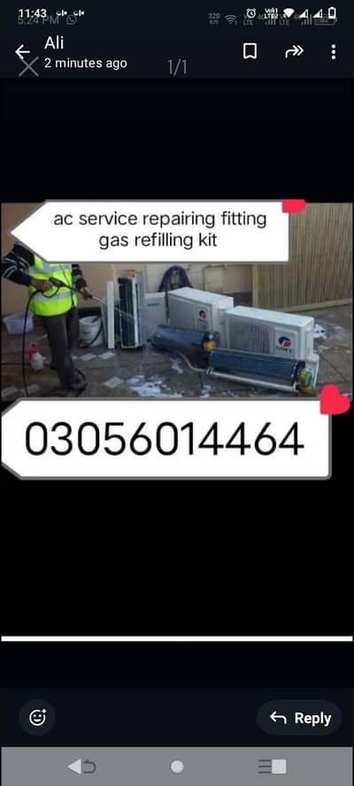 service repairing fetting gas refelling ket repaired