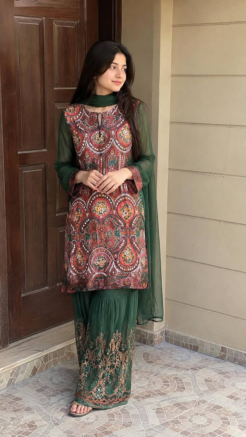 fancy gharara 0