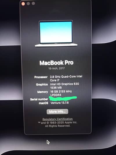 Apple MacBook Pro 2017. Touch Bar