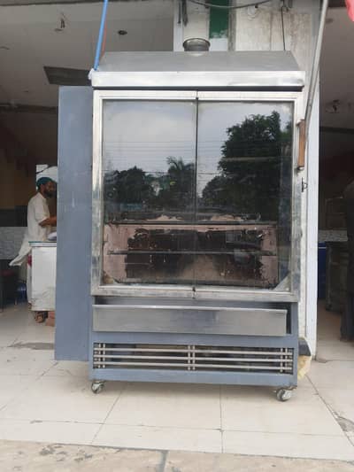 automatic chicken sajji or roaster machine