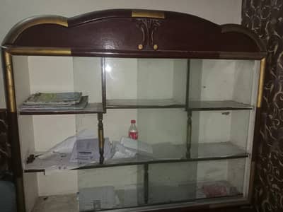 show case and mirror used furniture