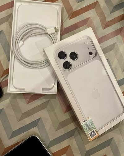 Iphone 17 pro max officially PTA approved - silver | 100% battery