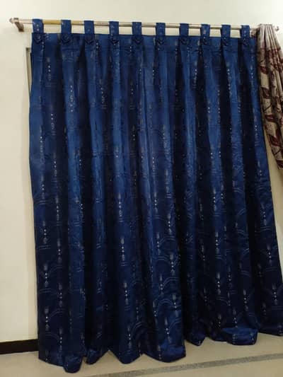 Brand New Navy Blue  designer curtains for sale