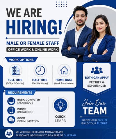 hiring for online and offline work