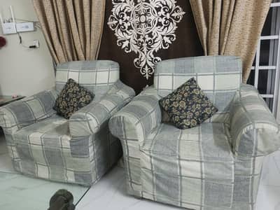 five seaters sofa is good condition