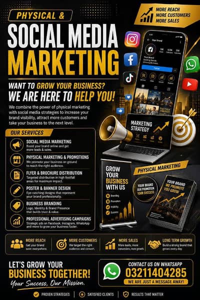 Physical and social media marketing agency