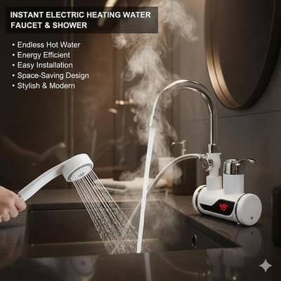 Instant Electric Water Heater Tap – Hot Water Faucet (Digital Display)