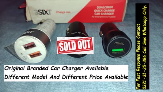 original branded car charger available for smart phones tablets
