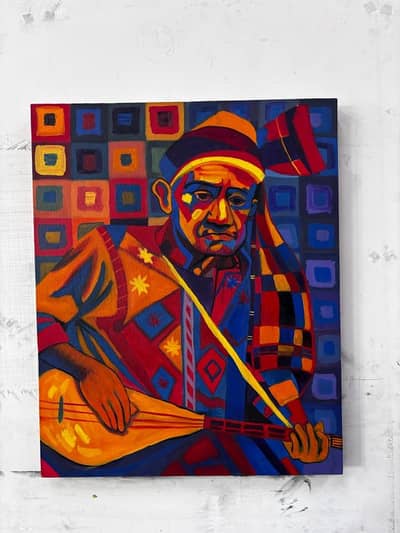 Portrait of Legend M. Faiz Baloch Folk Singer