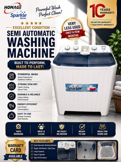 Homage Semi automatic washing machine