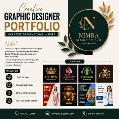 Poster design| logo design| Graphic designer