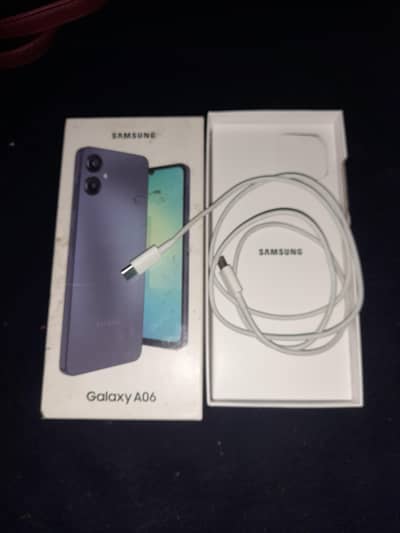 Samsung A06 6/128GB Official Pta Proved With Box urgent sell