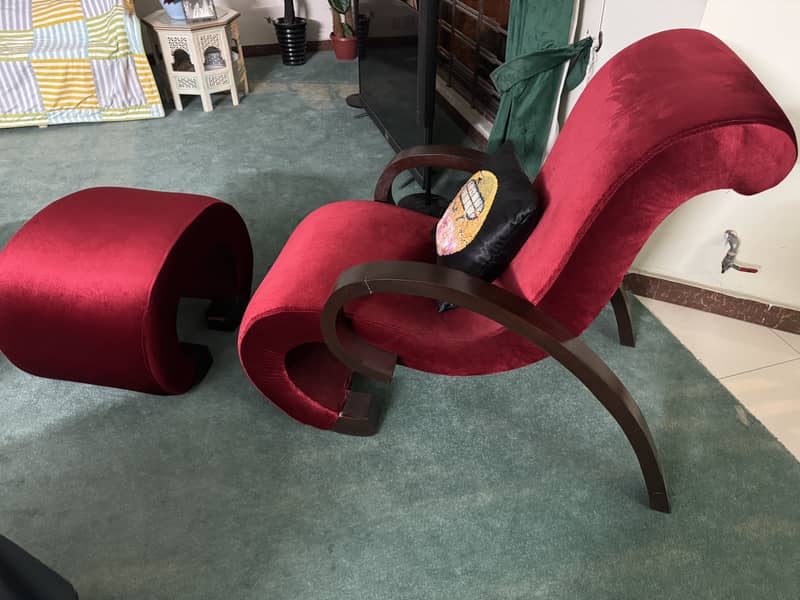 Sofa with ottoman 6