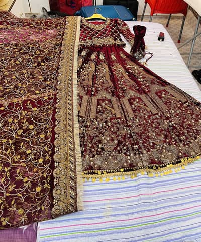 kashees velvet lenga choli like new 100% original