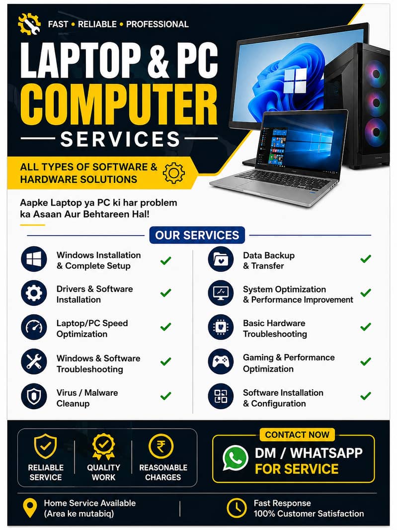 Laptop/PC Problem? We Can Fix It! 0