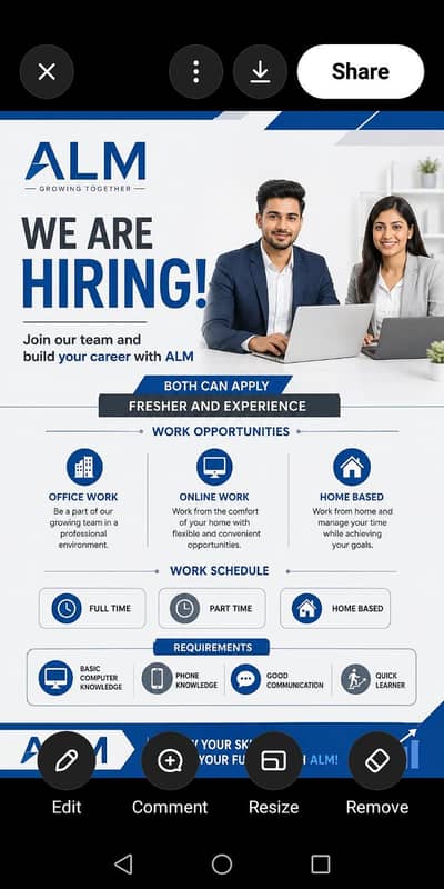 We are hiring staff for office and online work