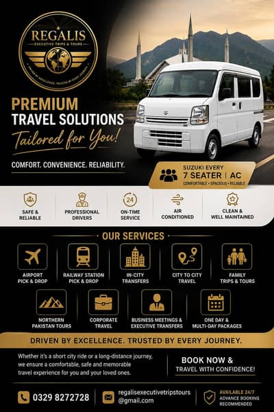 Suzuki Every | AC | 7 seats | Family Trips | Airport Pick Drop | Isb