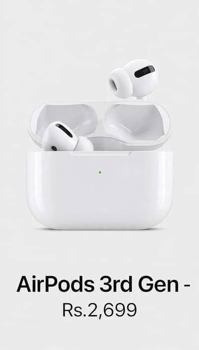 wireless Earbuds 3rd Gen Style | RS 2699 | COd