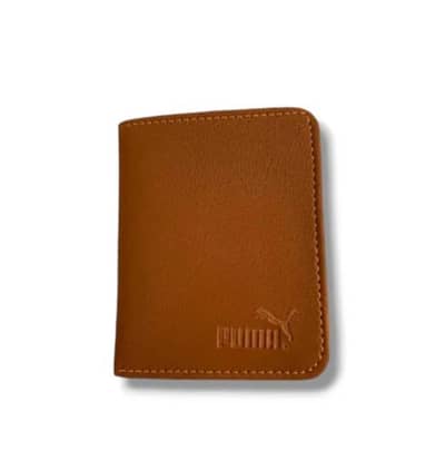 Brown leather wallet for men | 3 card shots