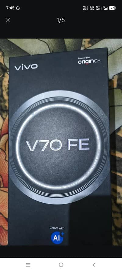 Vivo V70 FE 5G. 12.256