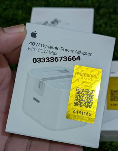Apple Original 40W Dynamic Power Adapter with 60W Max Charger iPhone