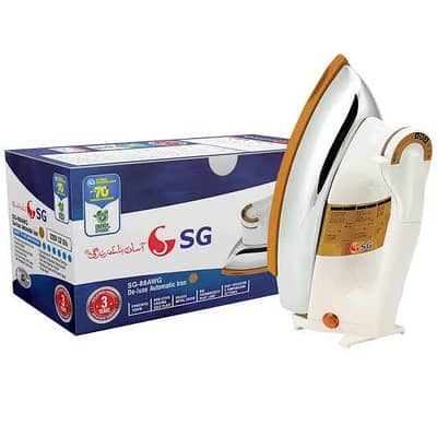 SG Dry Iron 3 Year Warranty New Box Pack