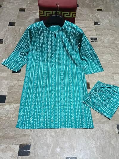 2 pice stitched Linen women suit