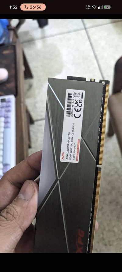 RAM DDR4 XPG STECTRIX D50 (8+8GB) 16GB 3600 MHz