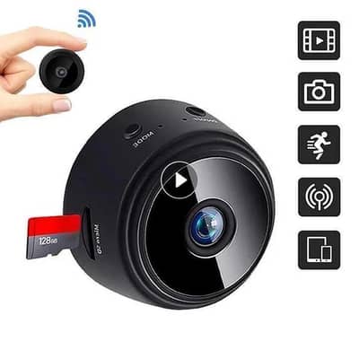 Mini Wireless WiFi Camera Black ABS Plastic