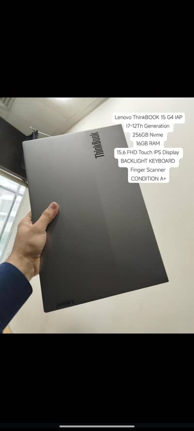 LENOVO THINKBOOK 15 G4 IAP| i7-12 Gen|256gb|16gb|15.6 fhd Touch SCREEN