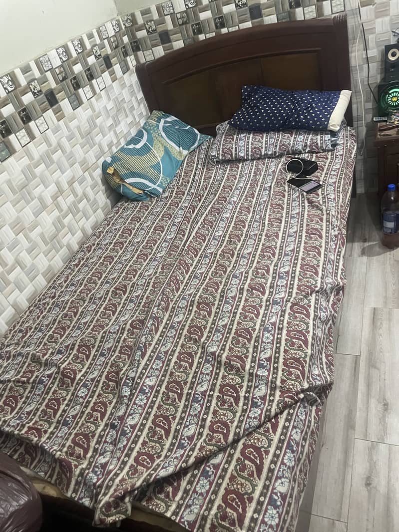 Bed and side table 0