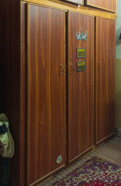 Used 3 Door Wooden Almari for Sale – Good Condition
