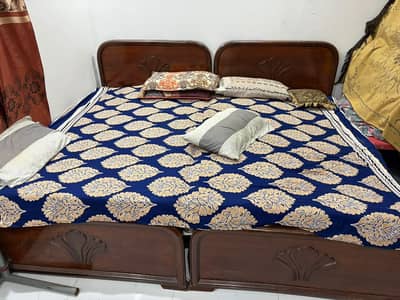 single bed Two with 2 single mattres