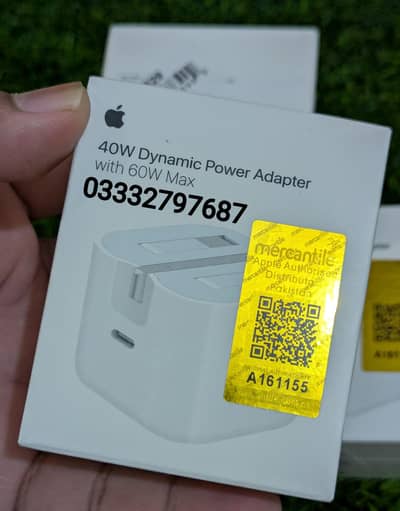 Apple Original 40W Dynamic Power Adapter with 60W Max Charger iPhone