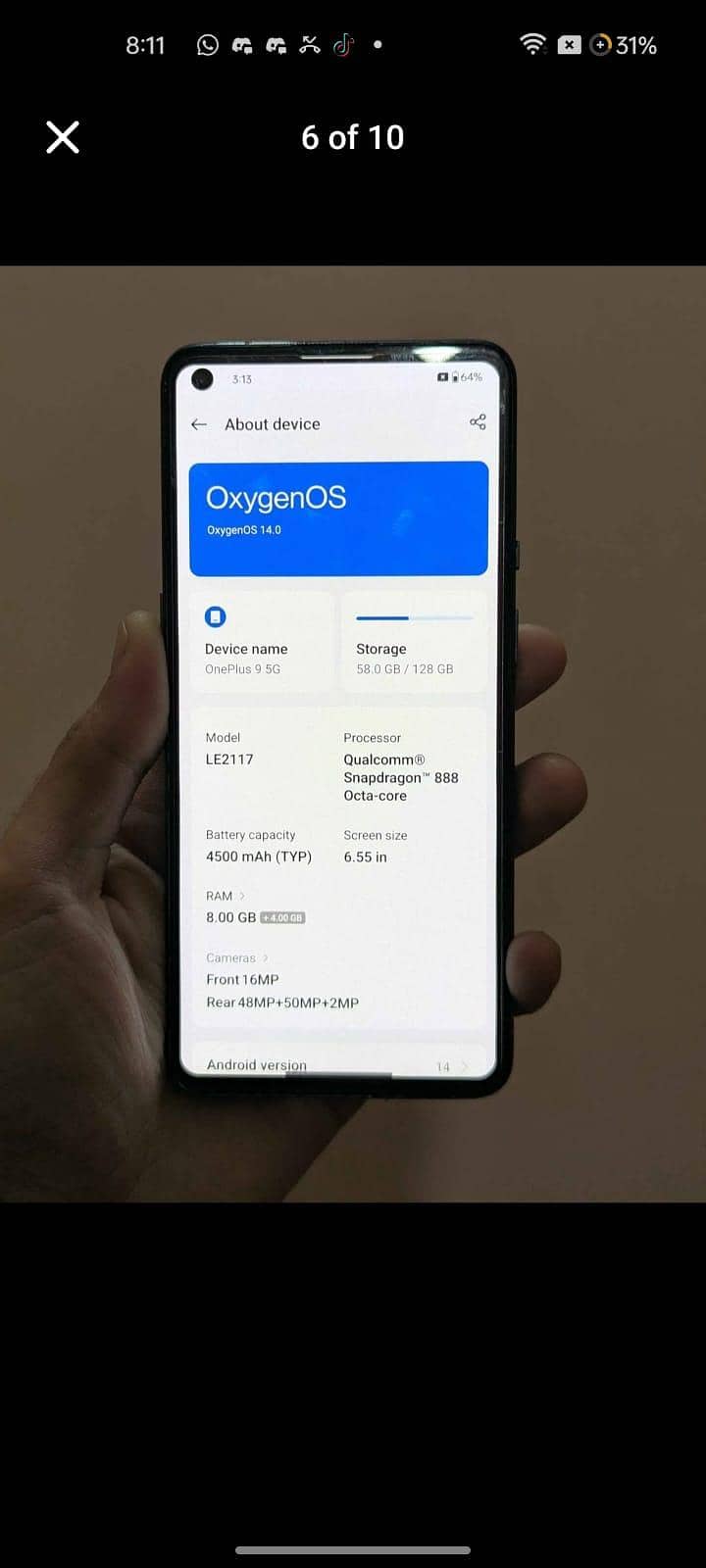 One Plus 9 6