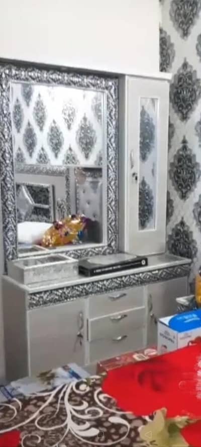 Bed king size  , 2 side tables , dressing Table without mattress