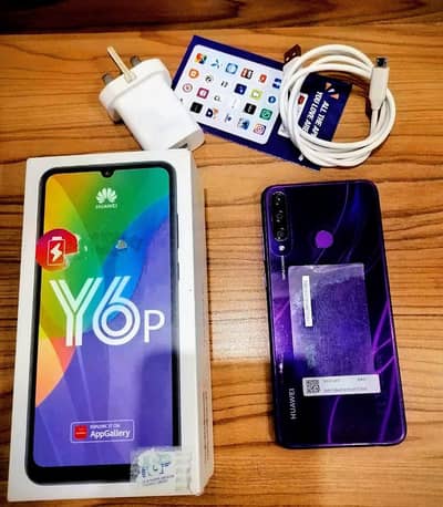 HUAWEI Y6p. with complete box.