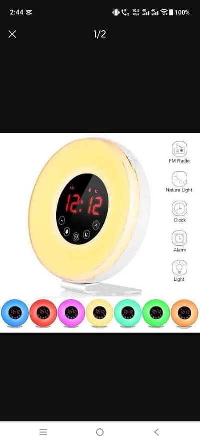 S6 ALARM CLOCK FOR With LIGHTING AND SOUND MODES
