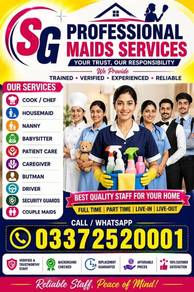 House maid | helper | cook | patient care | filipino maid | babysitter