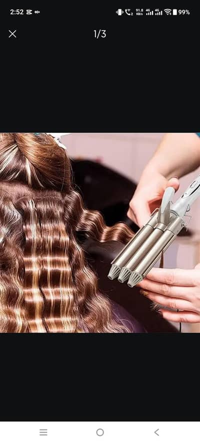 3 BARREL RIPPLE HAIR CURLER