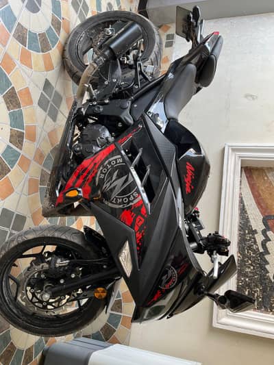 250cc ninja Rs. 3,40,000 advance monthly 18k