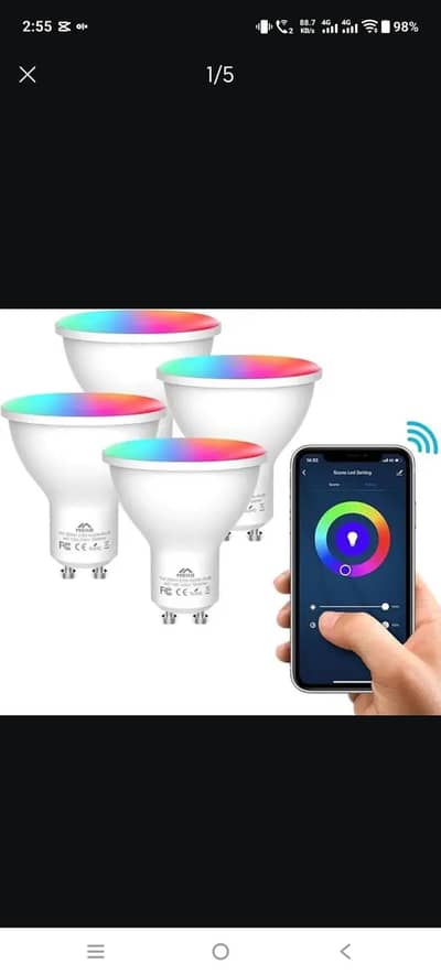 MoKo Smart WiFi LED Spot Light Bulb 5W GU10 Dimmable Spotlight
