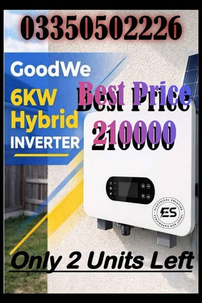 6KW Goodwe Hybrid ES PV 12000 Model Available