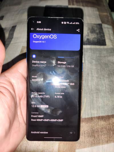 One Plus 8 Pro 12/256GB ONLINE PTA