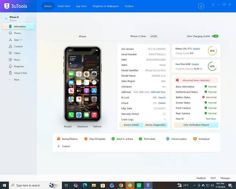 Apple iPhone X 11