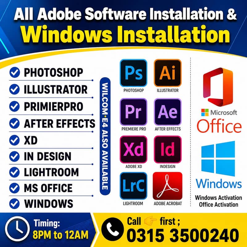 Windows Installation, Software installation, Computer& Laptop IT Supp 1