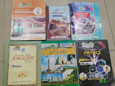 10th class  all books new condition